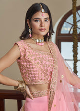 Trendy Lehenga Choli in Pink Colour